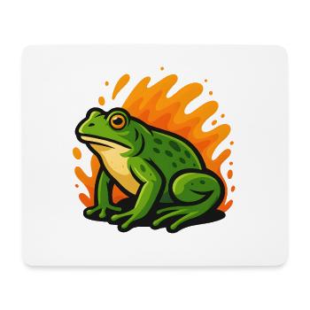 Grenouille Goliath Vert Flamboyant - Tapis de souris (format paysage) - blanc - Devant