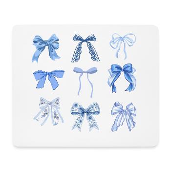 Blue knots - Mouse Pad (horizontal) - white - Front