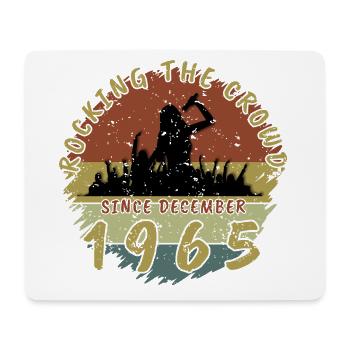 60th Birthday Rocking the crowd SNG 12/1965 - Mouse Pad (horizontal) - white - Front