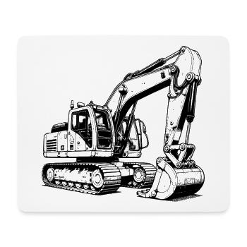 Toy Excavator - I Shovel Children's Dreams Free - Mouse Pad (horizontal) - white - Front