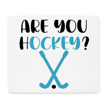 Ok Hockey - jeu de mots Ok - Tapis de souris (format paysage) - blanc - Devant