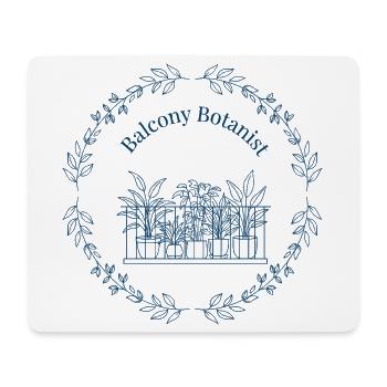 Botaniste de balcon - Tapis de souris (format paysage) - blanc - Devant