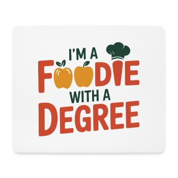Ich bin ein Feinschmecker mit Abschluss und Ernährungsberater - Mousepad (Querformat) - Weiß - Vorne