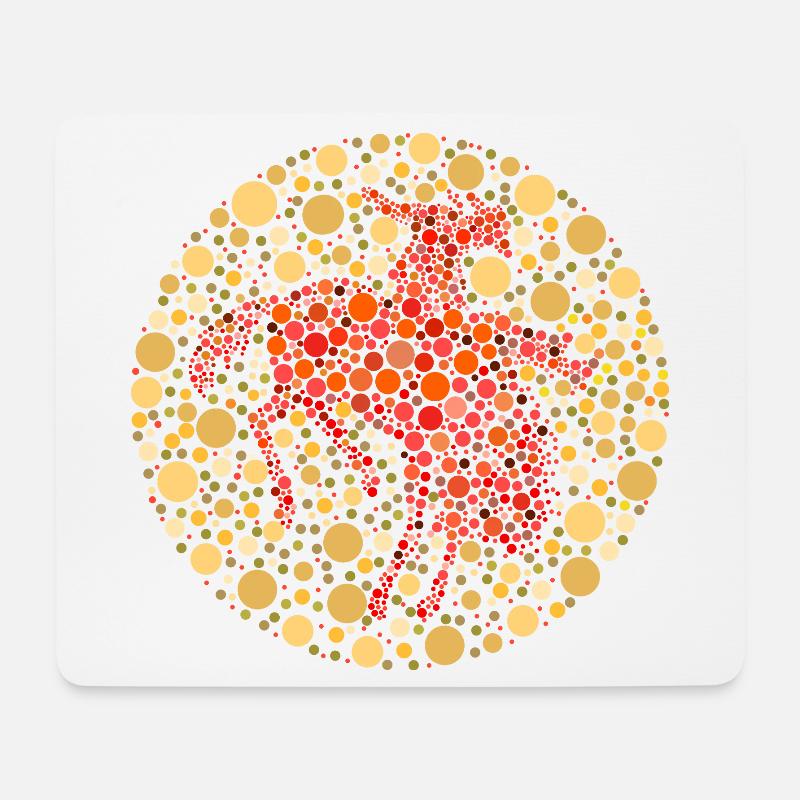 Reiter Rodeo färgtest - Musmatta (liggande format) - vit