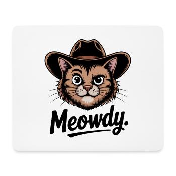 Miaousdy - T-shirt chat drôle - Tapis de souris (format paysage) - blanc - Devant