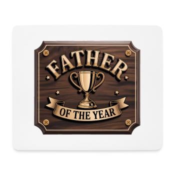 Vater des Jahres - Lustiger Papa T-Shirt - Mousepad (Querformat) - Weiß - Vorne