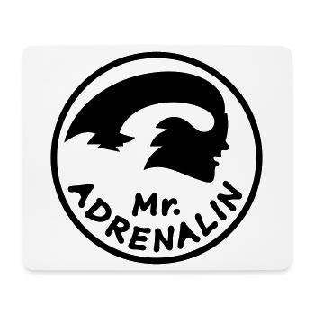 Mr. Adrenaline Race - Mouse Pad (horizontal) - white - Front
