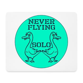 Goose Geese Fyling - Mouse Pad (horizontal) - white - Front