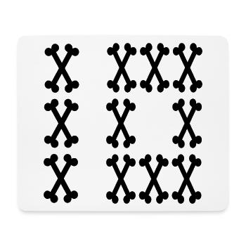 Number 10 Ten Bones - Mouse Pad (horizontal) - white - Front