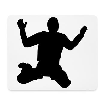 Parachutiste - Tapis de souris (format paysage) - blanc - Devant