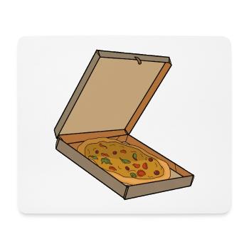 Pizzakarton-Pop-Art-Stück - Mousepad (Querformat) - Weiß - Vorne