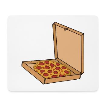 Pizza pepperoni en boîte - Tapis de souris (format paysage) - blanc - Devant