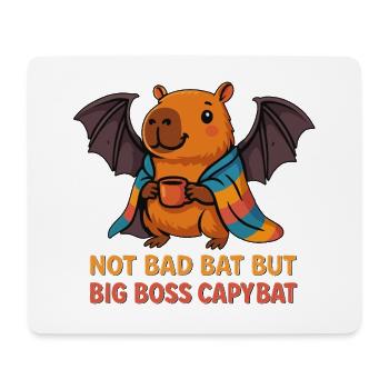 Capybat-Tee für niedliche Tier- und Fantasy-Fans - Mousepad (Querformat) - Weiß - Vorne