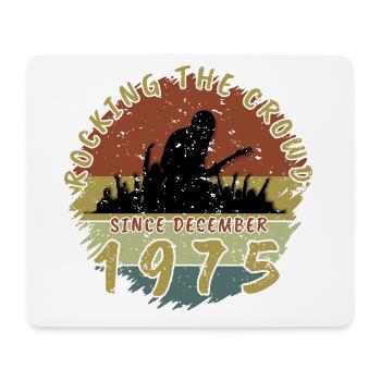 50. Geburtstag Rocking the crowd GIT 12/1975 - Mousepad (Querformat) - Weiß - Vorne