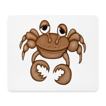 Lustiger Krebs - Mousepad (Querformat) - Weiß - Vorne