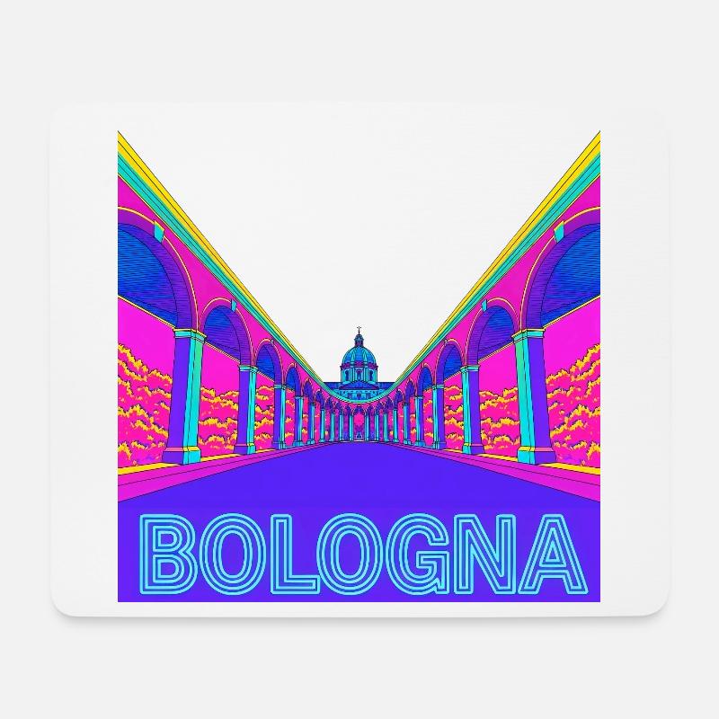 Portiken von Bologna - Mousepad (Querformat) - Weiß