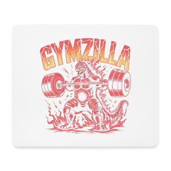 Kopie von Gymzilla – Zitat im Motivationsstudio - Mousepad (Querformat) - Weiß - Vorne