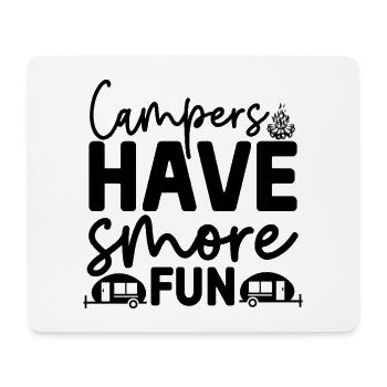 Camper haben noch mehr Spaß lustiges Wortspiel - Mousepad (Querformat) - Weiß - Vorne