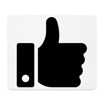 Like Hand, Ok Symbol - Mouse Pad (horizontal) - white - Front
