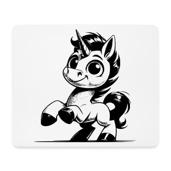 When unicorns simply look cool and charming - Mouse Pad (horizontal) - white - Front