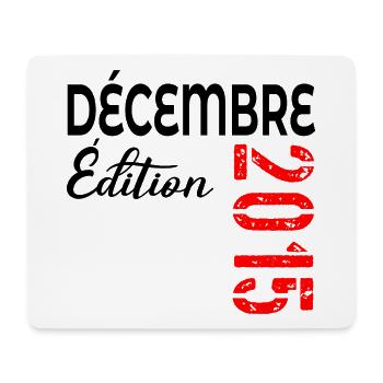 Décembre 2015 Anniversaire - Tapis de souris (format paysage) - blanc - Devant