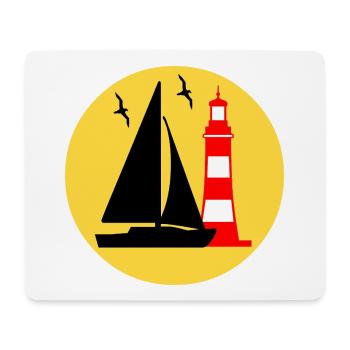 Sail - Mouse Pad (horizontal) - white - Front