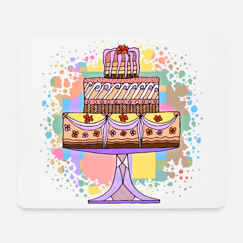 Cake - Mouse Pad (horizontal) - white