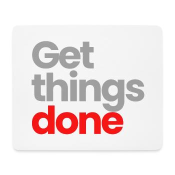 Get Things Done - Mouse Pad (horizontal) - white - Front