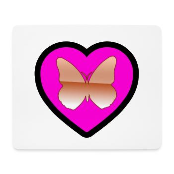 Schmetterling - Mousepad (Querformat) - Weiß - Vorne