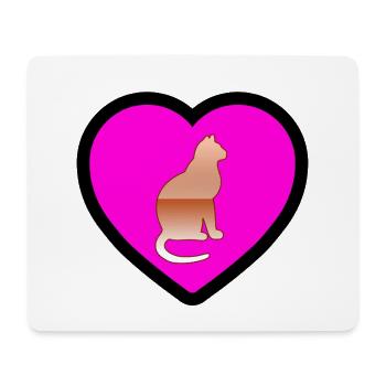 Cat - Mouse Pad (horizontal) - white - Front