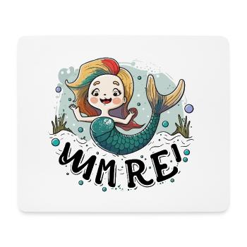 Rainbow Mermaid Splash Illustration - Mouse Pad (horizontal) - white - Front