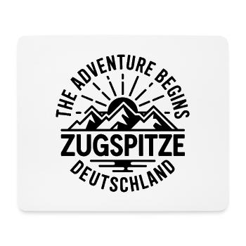 Zugspitze - L’aventure commence - Conception de souvenirs - Tapis de souris (format paysage) - blanc - Devant