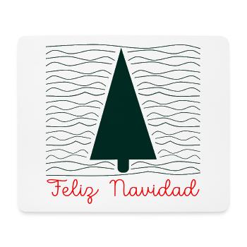 Minimalist Christmas greetings - Mouse Pad (horizontal) - white - Front