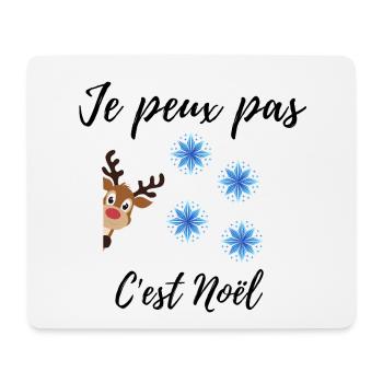 Santa Reindeer T-shirt - Mousepad (Querformat) - Weiß - Vorne