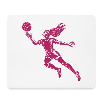 Volleyball player - Mouse Pad (horizontal) - white - Front