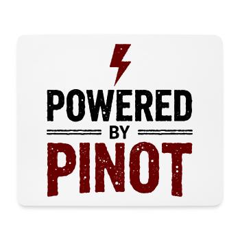 Propulsé par Pinot Wine Energy Saying - Tapis de souris (format paysage) - blanc - Devant