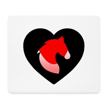 horses - Mouse Pad (horizontal) - white - Front