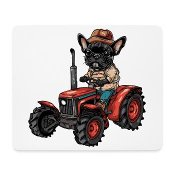Éleveur français de tracteurs pour chiens Buldog - Tapis de souris (format paysage) - blanc - Devant