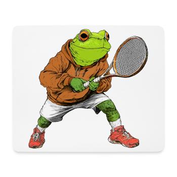 Tennis des Grenouilles - Tapis de souris (format paysage) - blanc - Devant