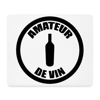 Wein-/Alkoholliebhaber - Mousepad (Querformat) - Weiß - Vorne