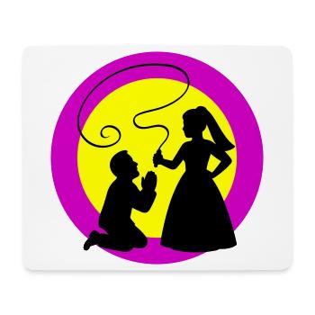 Brautpaar Ehepaar Hochzeit - Mousepad (Querformat) - Weiß - Vorne