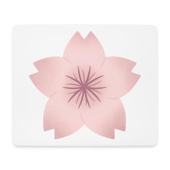 Rouge Kirschblüte - Mousepad (Querformat) - Weiß - Vorne