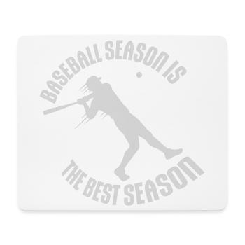 La saison de baseball est la meilleure saison des sports de fans - Tapis de souris (format paysage) - blanc - Devant