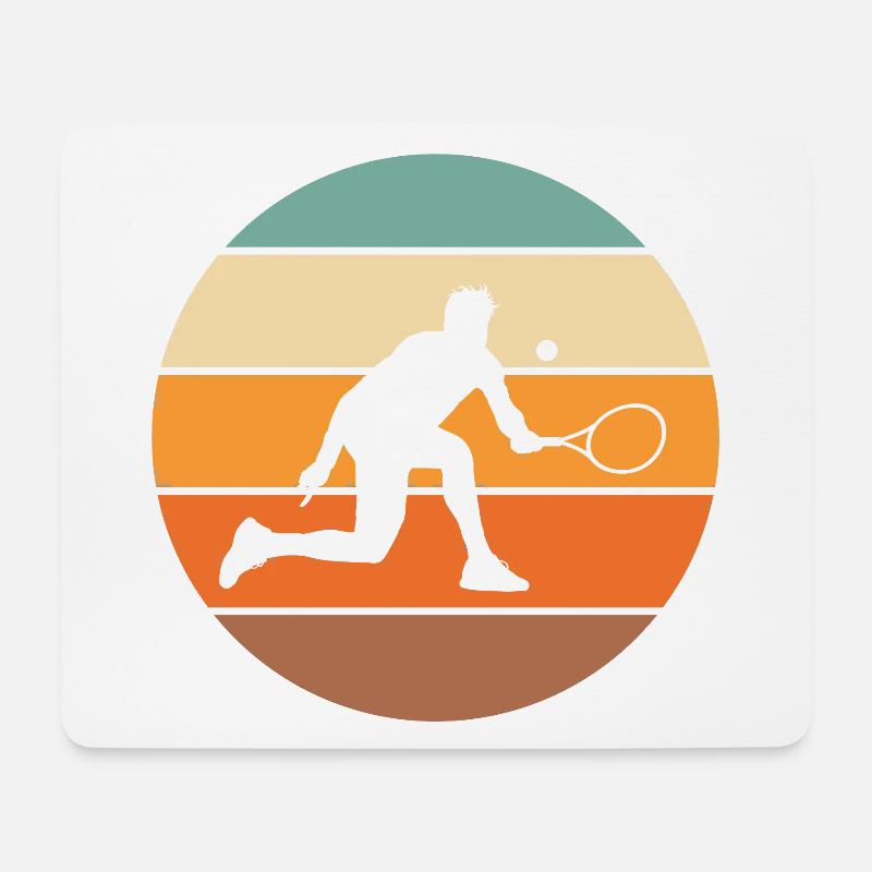 Tennis - Mousepad (Querformat) - Weiß