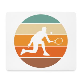 tennis - Tapis de souris (format paysage) - blanc - Devant