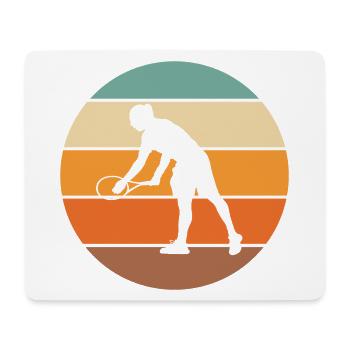 tennis - Tapis de souris (format paysage) - blanc - Devant
