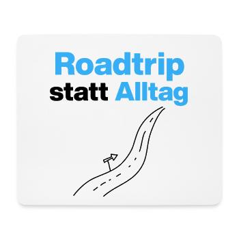 Road trip au lieu de la vie quotidienne - Partez à l’aventure - Tapis de souris (format paysage) - blanc - Devant