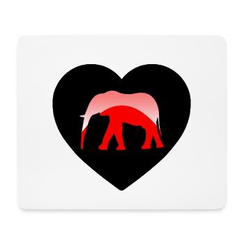 Elephant - Mouse Pad (horizontal) - white - Front