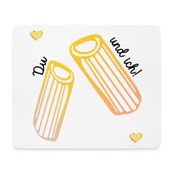 Valentinstag Pasta Liebe - Mousepad (Querformat) - Weiß - Vorne