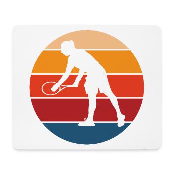 tennis - Tapis de souris (format paysage) - blanc - Devant